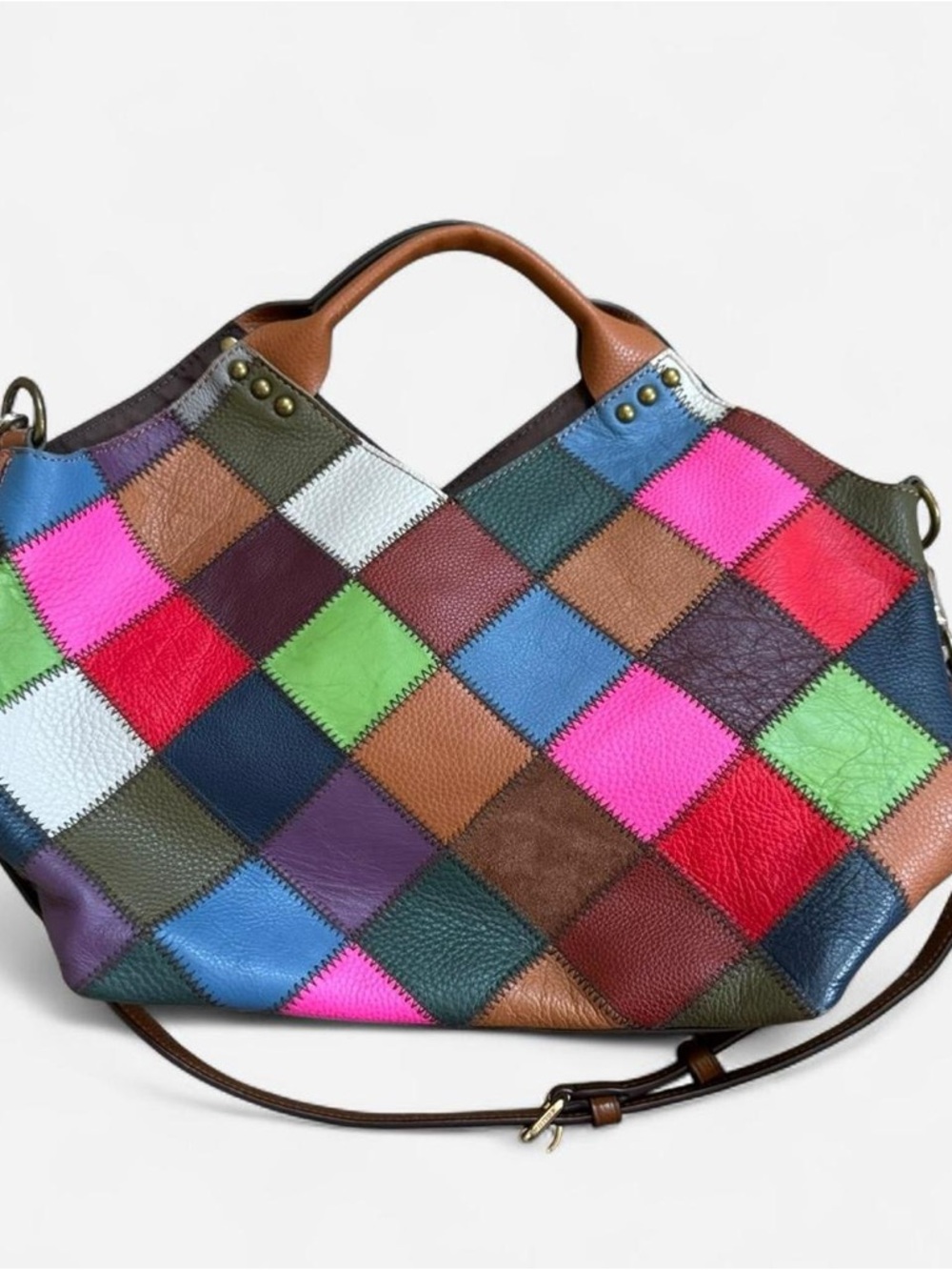 Kooba Patchwork Multicolor Leather Hobo Bag - Picture 3 of 8